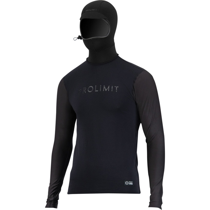 2024 Prolimit Unisex Chilltop 1.5mm Hooded Long Sleeved Thermal Top 402.04090.000 - Black